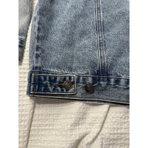 Forever 21 Coca Cola Blue Denim Jean Jacket 0X Patches Vintage-inspired - Picture 7 of 7